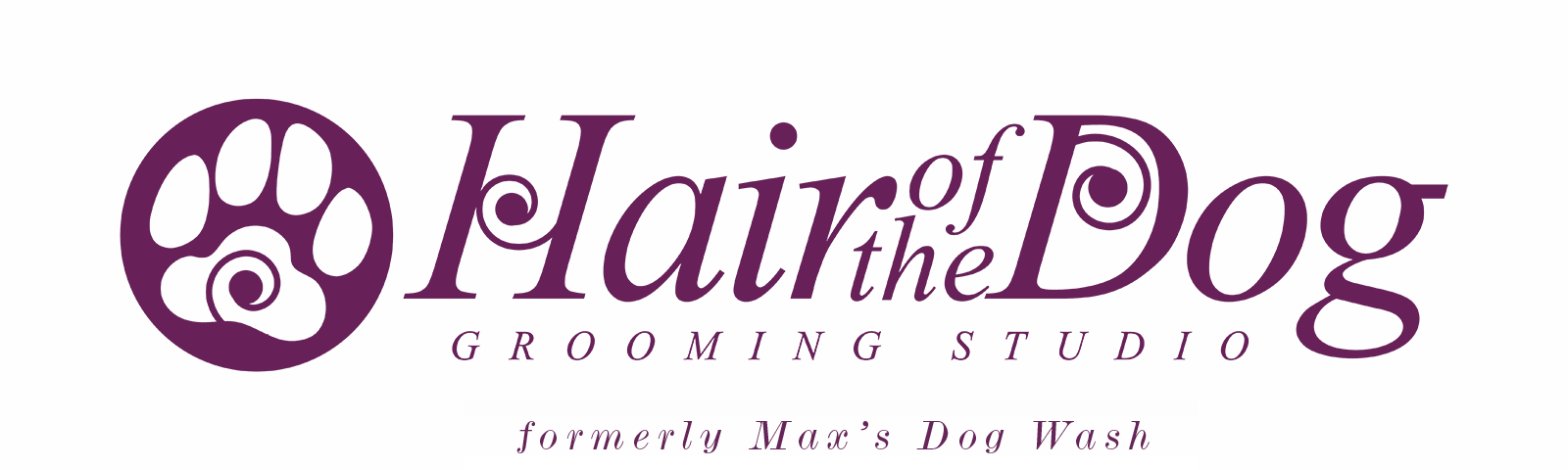 Hair of the Dog Grooming Salon Header Logo